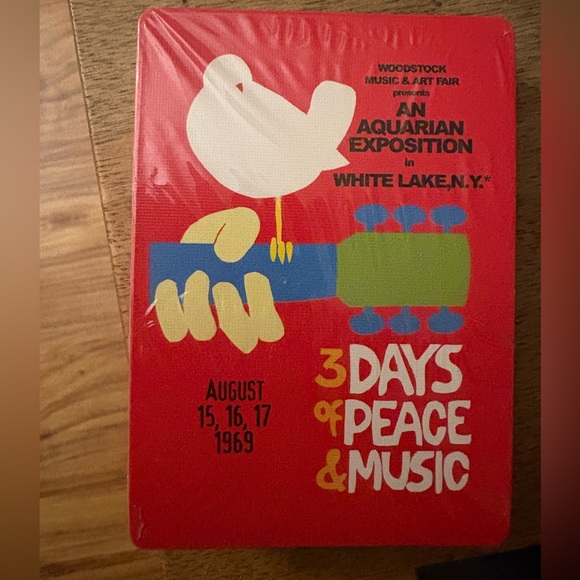 Woodstock Other - Woodstock 3 Days of Peace & Music Playing Cards - New & Sealed